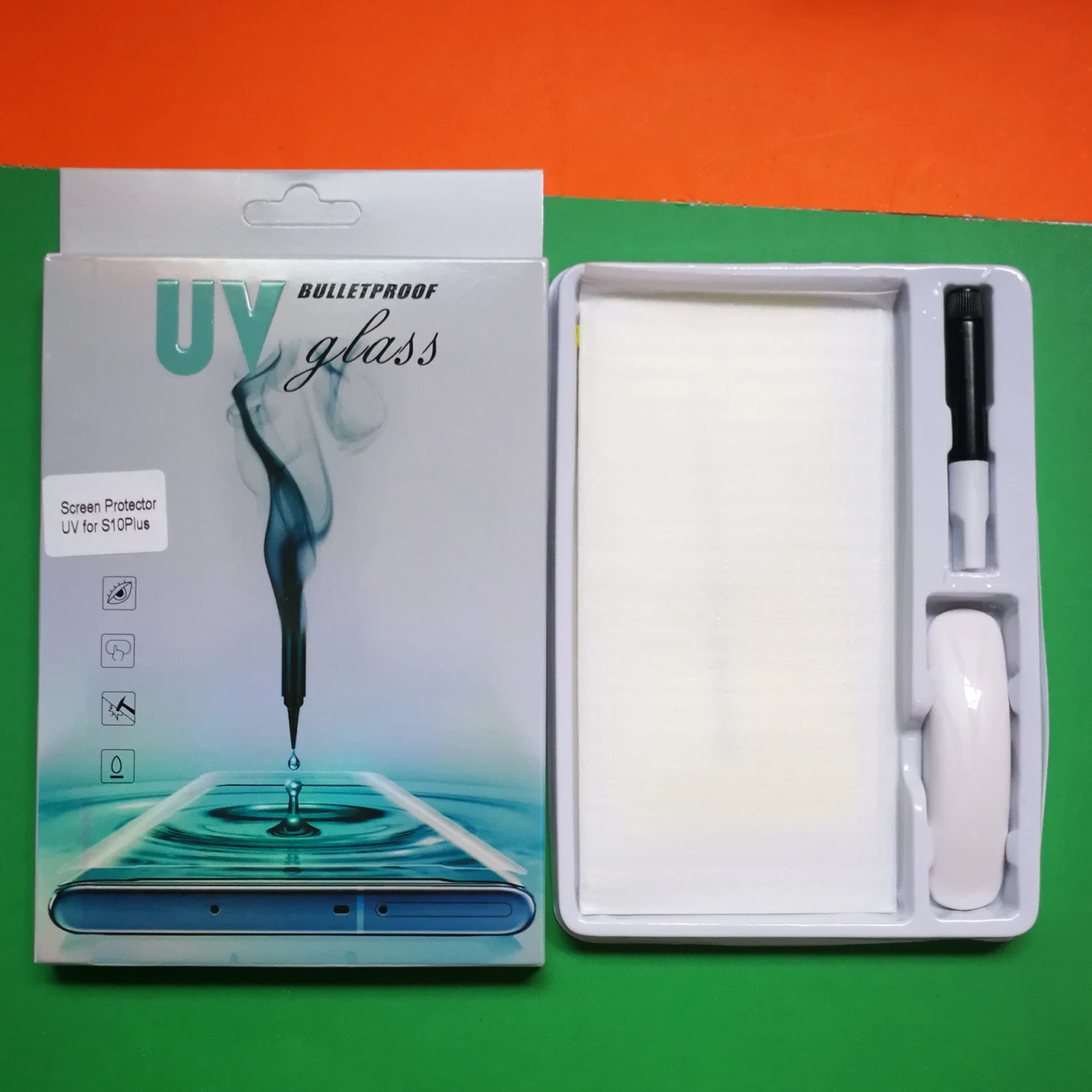 Full Glue 3D Case Friendly 0.2mm 9H UV Tempered Glass Screen Protector for Samsung Galaxy S10/S10 Plus/S10 E