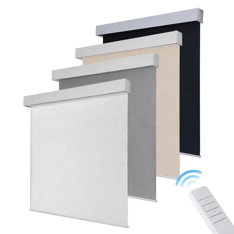 Wireless Automation Electric Smart Control Blackout Roller Blinds Shades for Bedroom