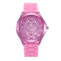 

New fashion Sunflower Candy Color Christmas gift silicone quartz watch for woman