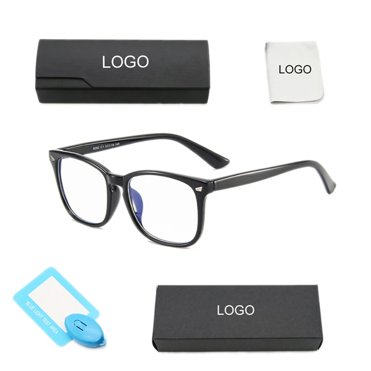 

8082 Fashion square pc anti blue light blocking glasses computer gaming eyewear eyeglasses, As picture or custom colors