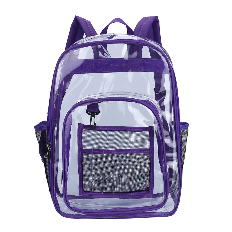 

Wholesale Customizable clear backpacks wholesale customize logo Waterproof Cute Transparent pvc clear backpacks, As picture