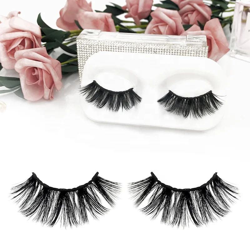 

false eyelashes manufacturer false eyelash custom packaging 3d natural length high quality synthetic lashes, Black