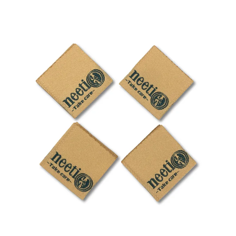 

100% Recycled Customized Logo High Quality Garment  Main Woven Labels For Accept Custom Color