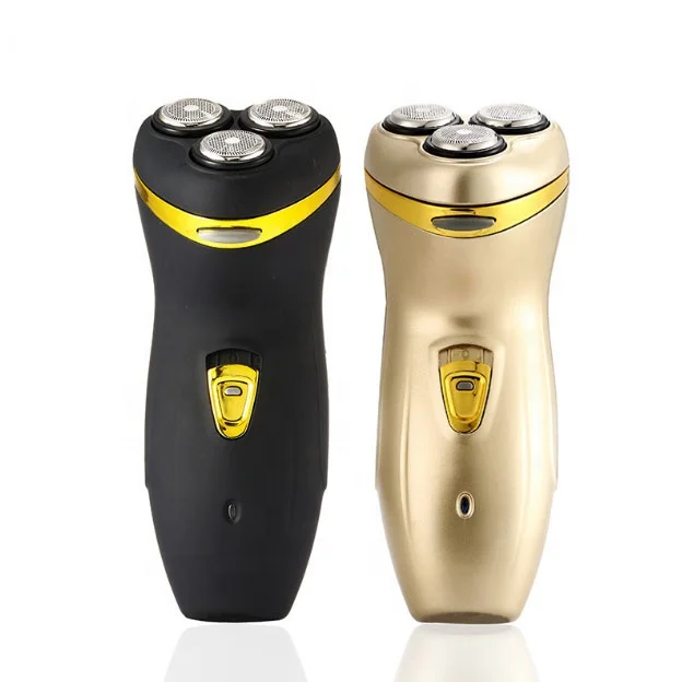 

Lingke ES178 Tuhao Gold Three-Blade Razor Electric Rechargeable Razo, Gold/black