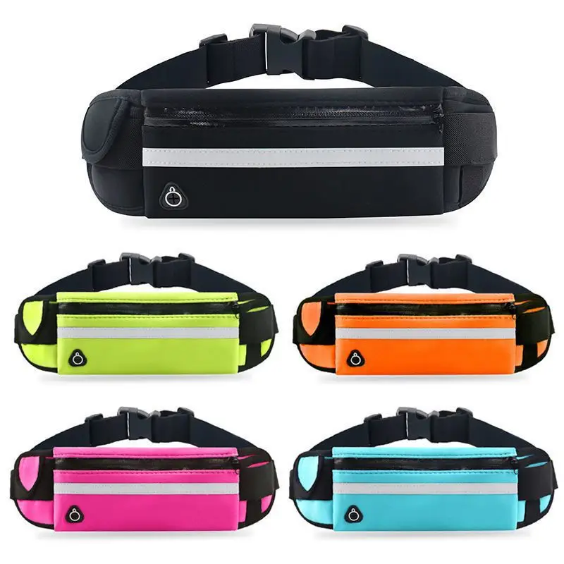 

Amazon Hot Sale Unisex Multicolor Waist Pack With Water Bottle Holder, Orange, black, green, rose red, dark blue, sky blue