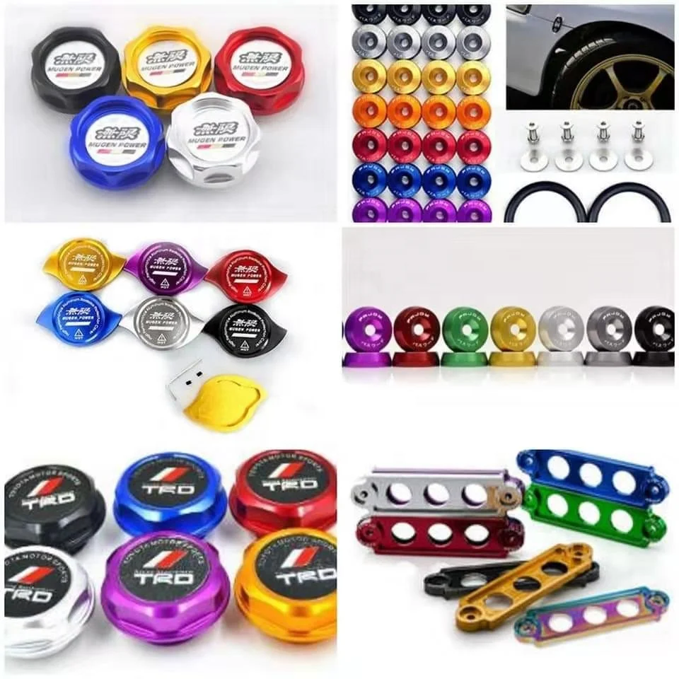 
fender washer bumper release lug nut valve oil gap Mugen Radiator protection cover Tow hook auto accessories jdm 