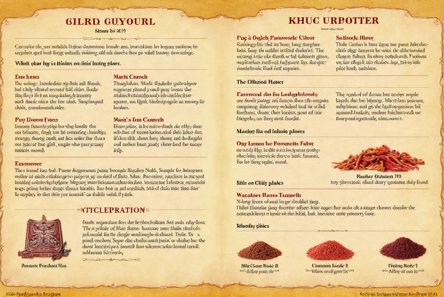 Nutrition chart showing benefits of chili flakes
