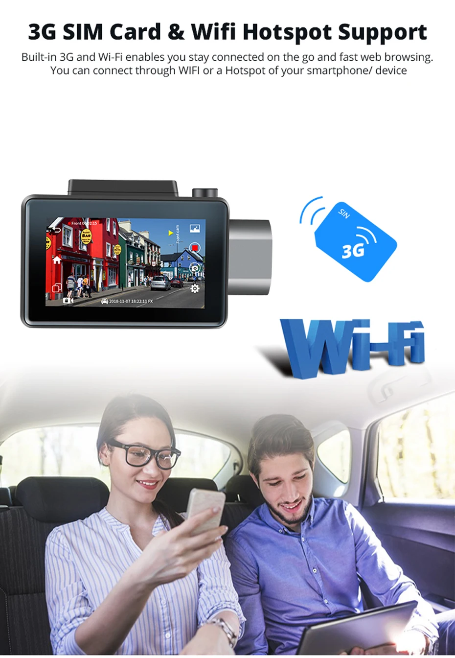 K9 Dash Cam Pro 3g 车载dvr 与android Gps 日志双镜头1080p Dash 相机wifi 车cam 视频注册驱动器录像机 Buy Wifi 汽车摄像头 双镜头短跑相机 汽车dvr Product On Alibaba Com
