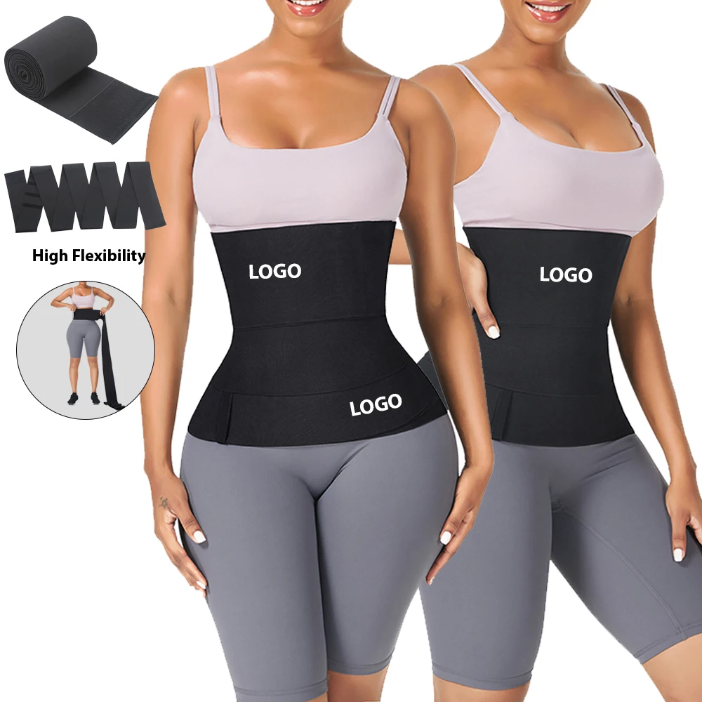 

2021 Private Label Adjustable Belt Latex Tummy Wrap Provides Slimming Bariatric Stomach Compression Waist Trainer Shaper, As shown;custom is ok.