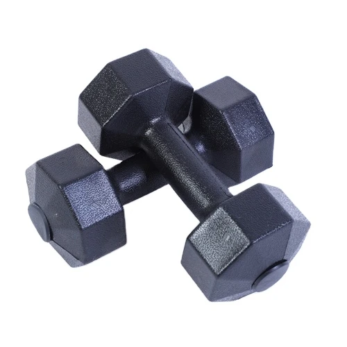 

Hex Dumbbell Cement Fitness Equipment Hexagonal Dumbbells, Black