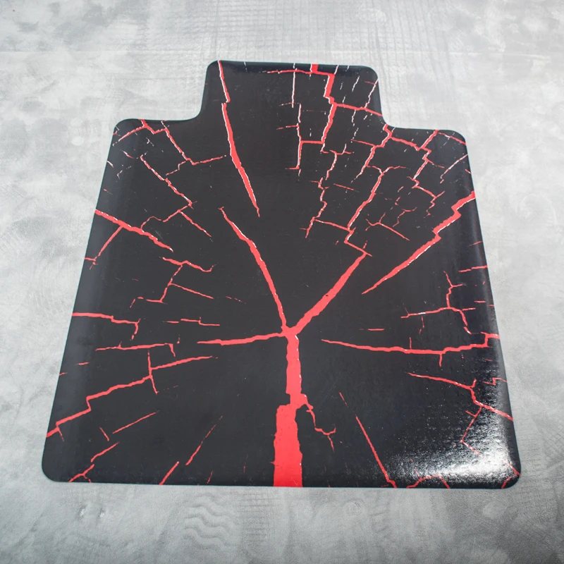 Custom Printed Gaming Chair Mats Pvc Plastic 36*48 Inch Desk Floor Mat