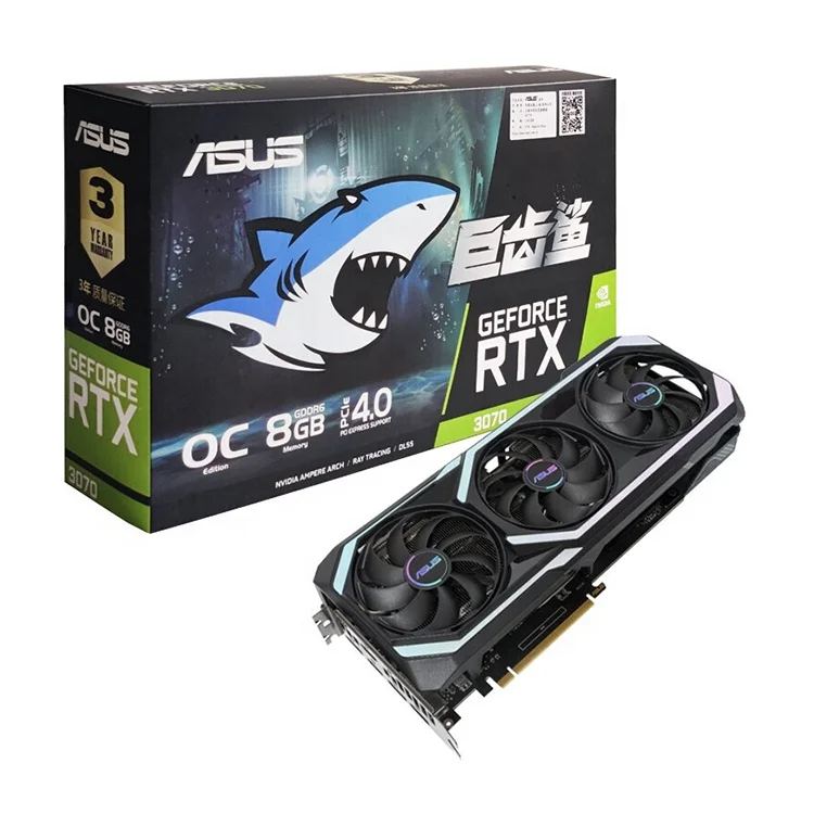 

ASUS Nvidia RTX 3070 O8G Gaming Graphcis Card with 8G GDDR6 256bit 8G Video Card ASUS RTX3070-O8G-GAMING Graphics Card