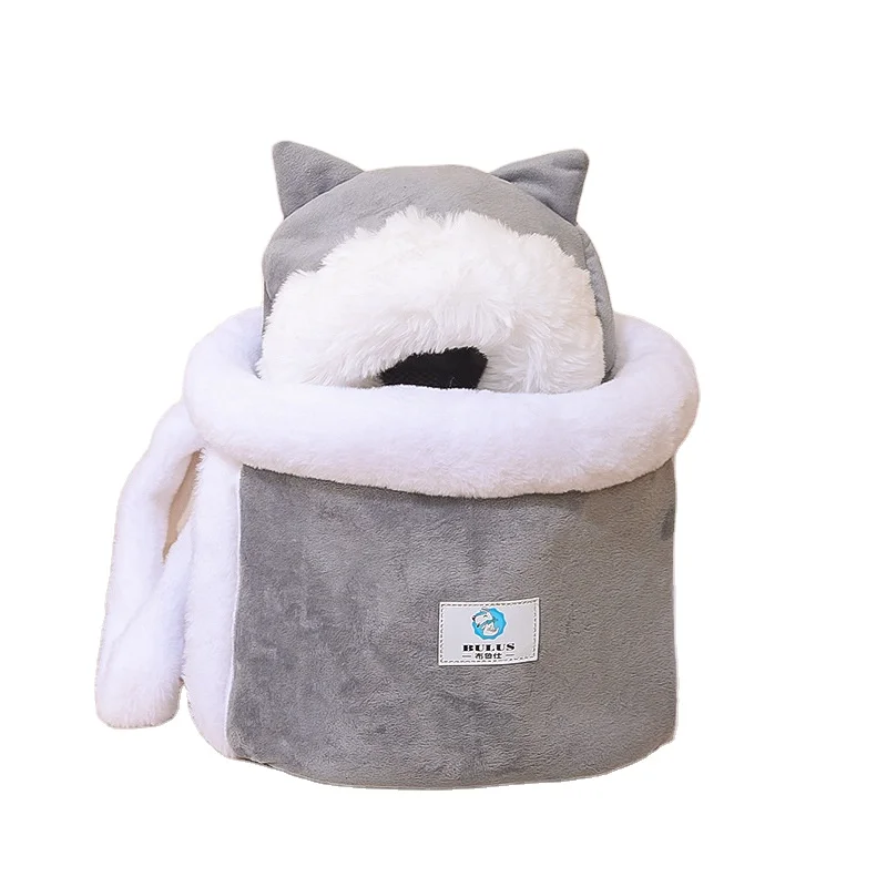 

pet carriers bags Keep Warm In Winter Pets Suitable For Small Pets Carrier Can External Warm Hands Cat Dog Hanging Chest Bag, 4 colors