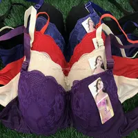 

0.58 Dollars ZD013 Wholesale stock ready embroidery complete size padded bra, ladies bra, sexy bra