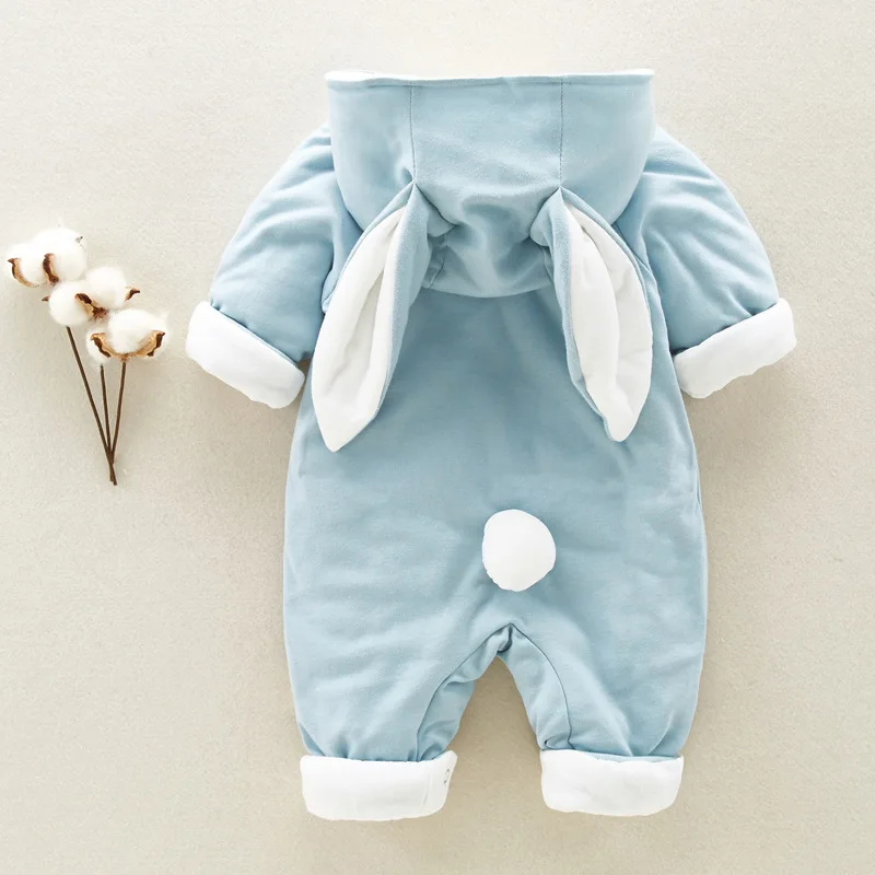 

Baby Cotton-coated Jumpsuit for Newborns To Go Out To Climb Clothes New Cotton-coated Chinchilla Cotton-coated Baby Hooded