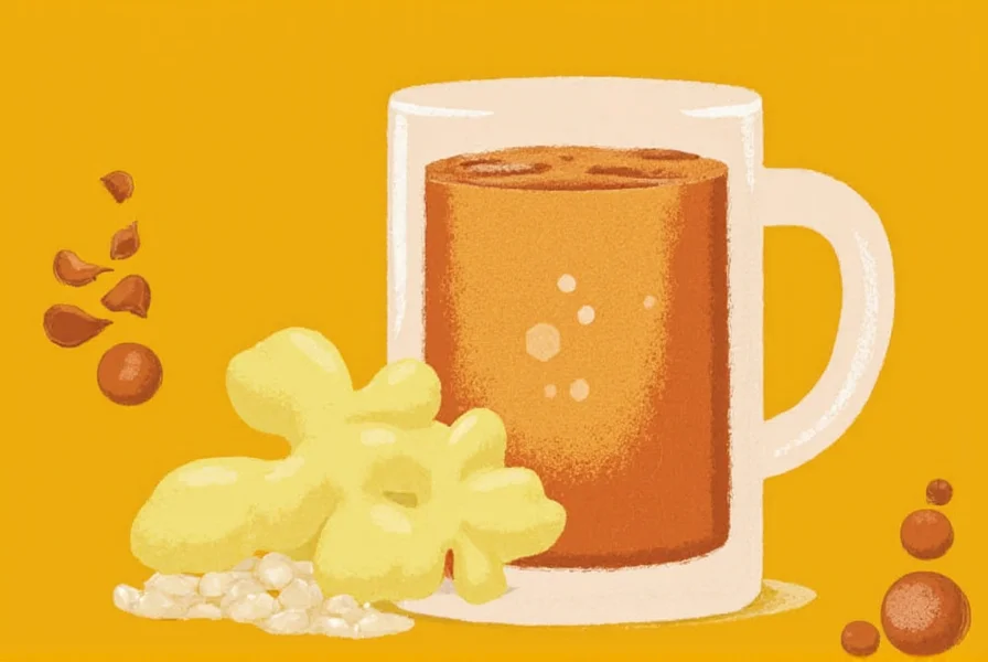 Fresh ginger root and ginger ale bottle comparison