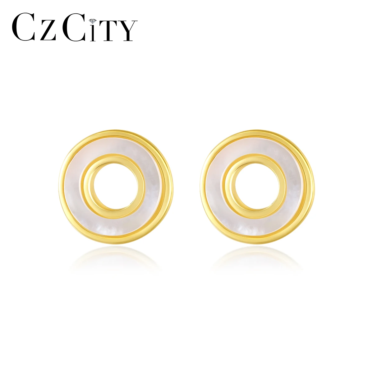 

CZCITY Charm Korean Popular Earing Women Fashion Modern Designer Ear Ring Korea Sea Shell Earring