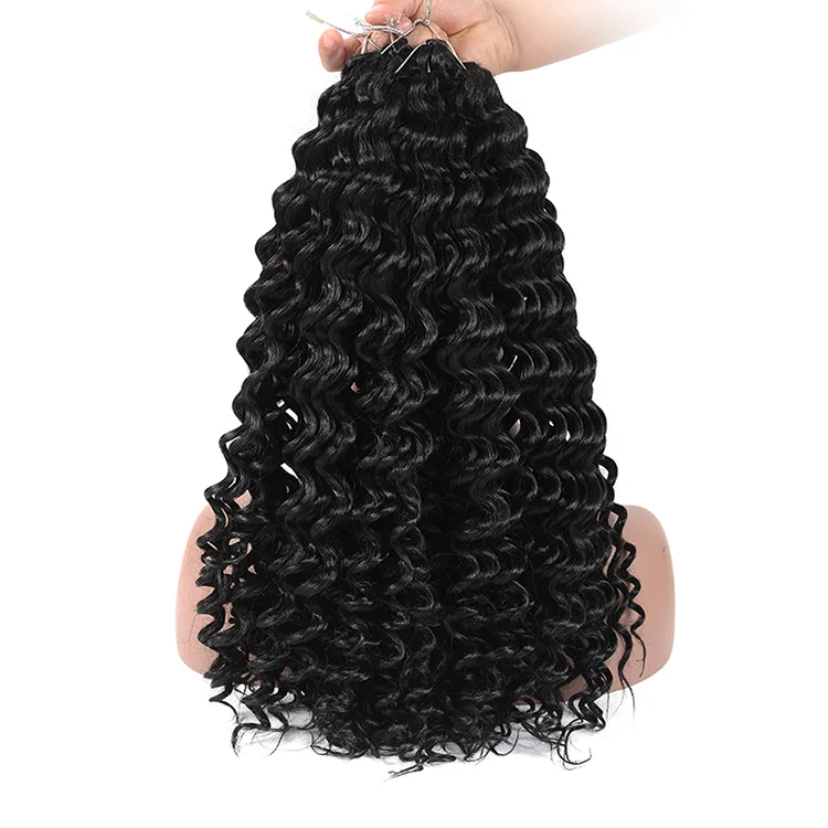 

High Quality Bundles Custom French Curl For Braiding Synthetic Twists Freetress Curly Braids Extension Deep Wave Crochet Hair