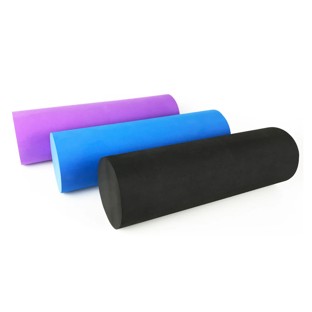 

Wholesale Dropship Muscle Massage 90 cm Black Blue Gymnastics Custom Label Design EVA Foam Roller, Customized