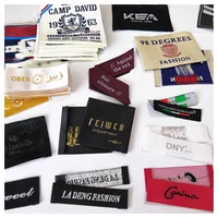 

High density custom logo suit clothing woven label for garment