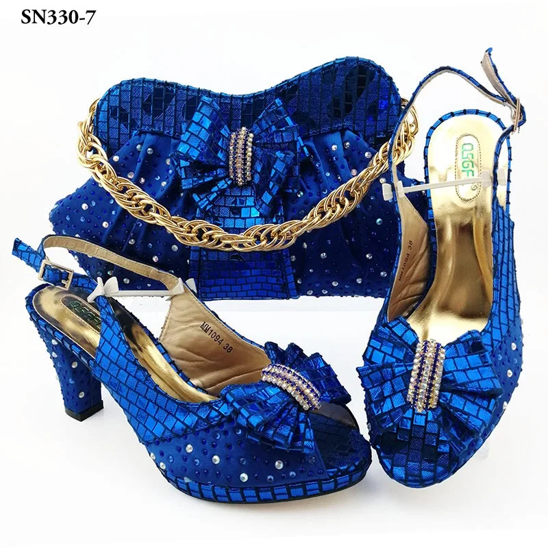 

Royal Women Bag Set 2019 fashion high heels toe shoes