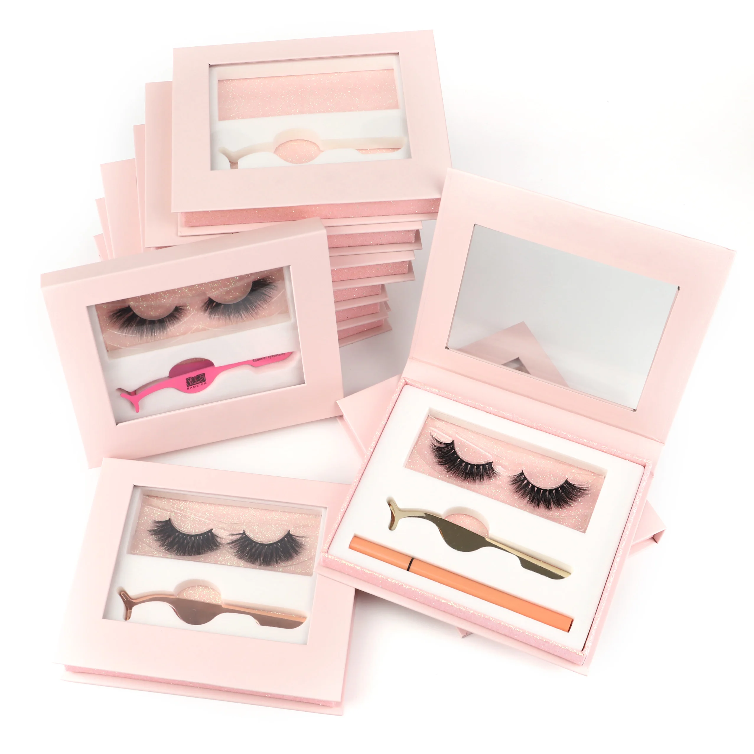

popular styles faux mink eyelash with pretty lashes box