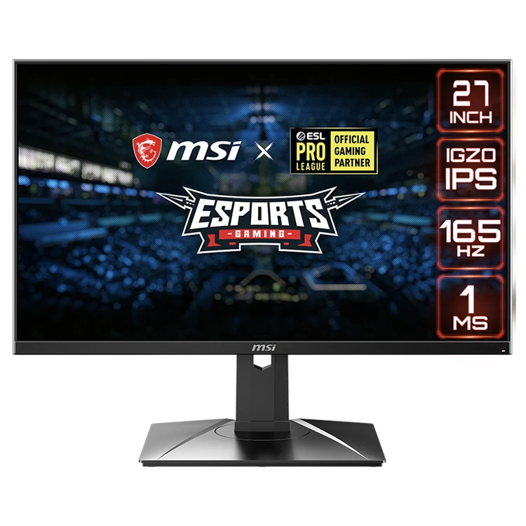 

MSI Optix PAG272QRZ IGZO IPS Gaming Monitor with 27 Inch 2K QHD 165Hz 1ms Support HDR 400 Anti-glare Technology