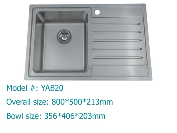 Amazon Top Seller Modern Design Brushed Surface Australian Stainless Steel Kitchen Sink With Drain Board Ydb20 Buy Double Bowl Style 304 Grade Stainless Steel Industrial Kitchen Sink With Faucet Feature Drop