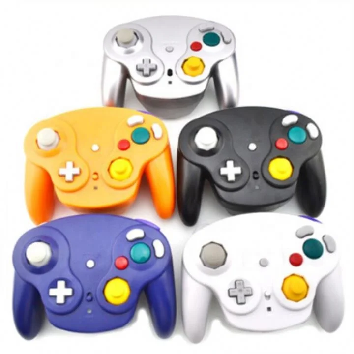 

High Quality Wireless Gamepad Handheld Gamer For Gamecube Controller, Silver ,black,red ,white ,green