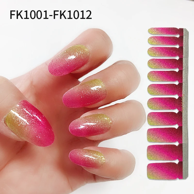 

2020 hot sale Nail Jel Strips and Nail Jel Wraps fast Nail Art Sticker Guangzhou GMPC factory wholesale, Colorful