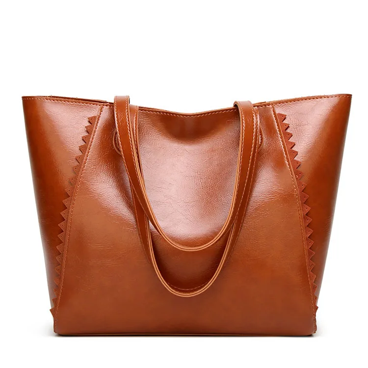 

Big Bag New Fashion Women Bag Retro Oil Wax Leather Ladies Handbag Bag Wholesale, 4styles