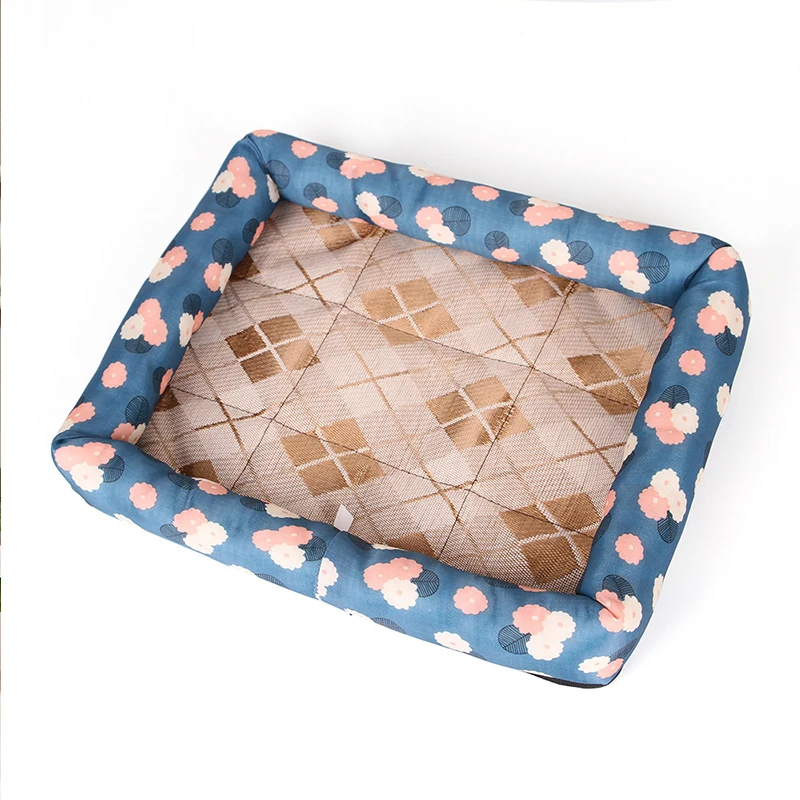 

Summer Ice Silk Pad Nest Of Small And Medium Multifunctional Icy Pet Dog Cat Mat, As picture