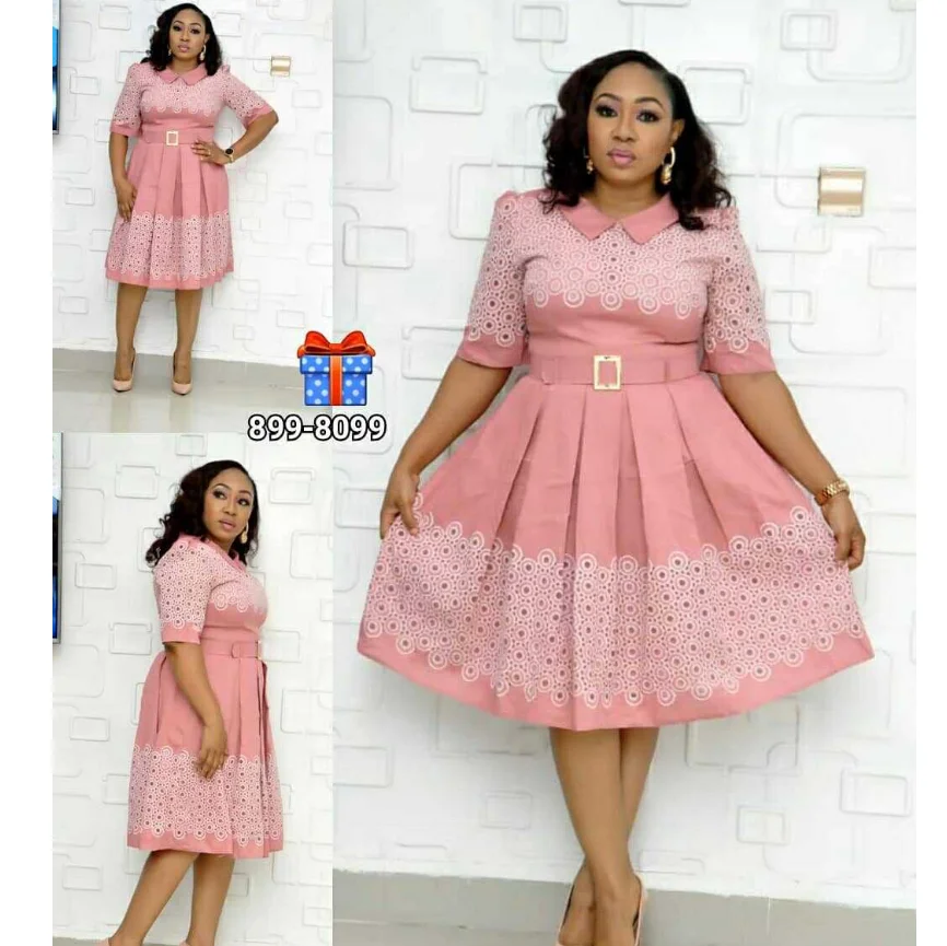 

African Latest design dress Polka dot print dress