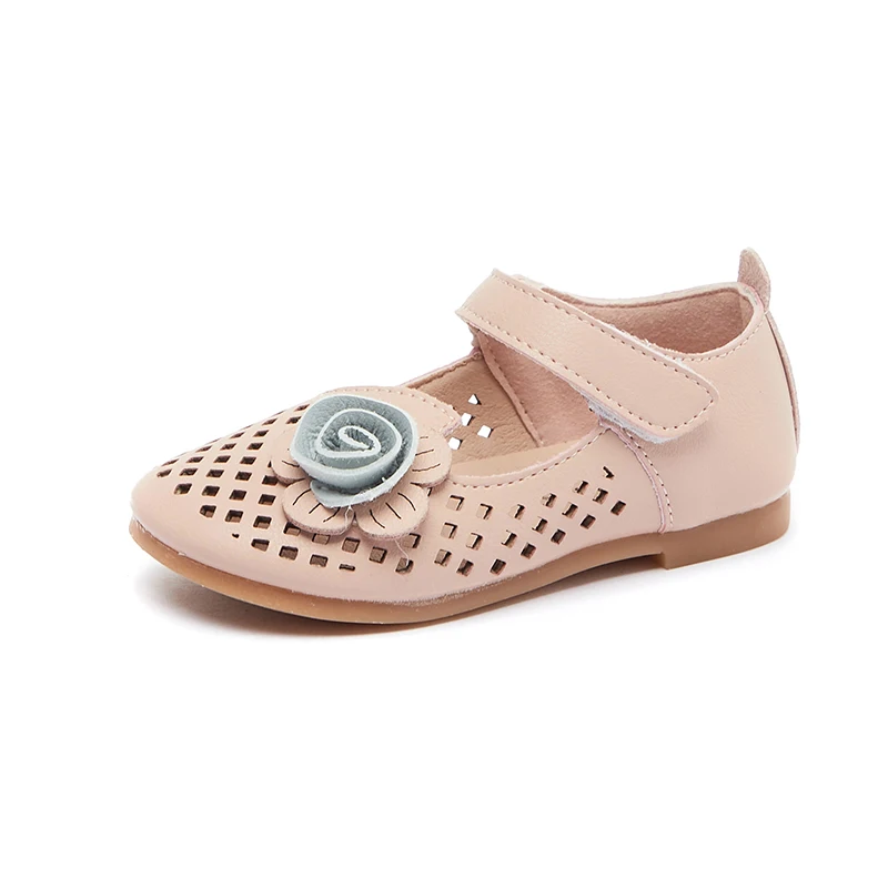 

Girls Casual Mary Jane Flat Shoes Children Princess Shoes, Beige/pink