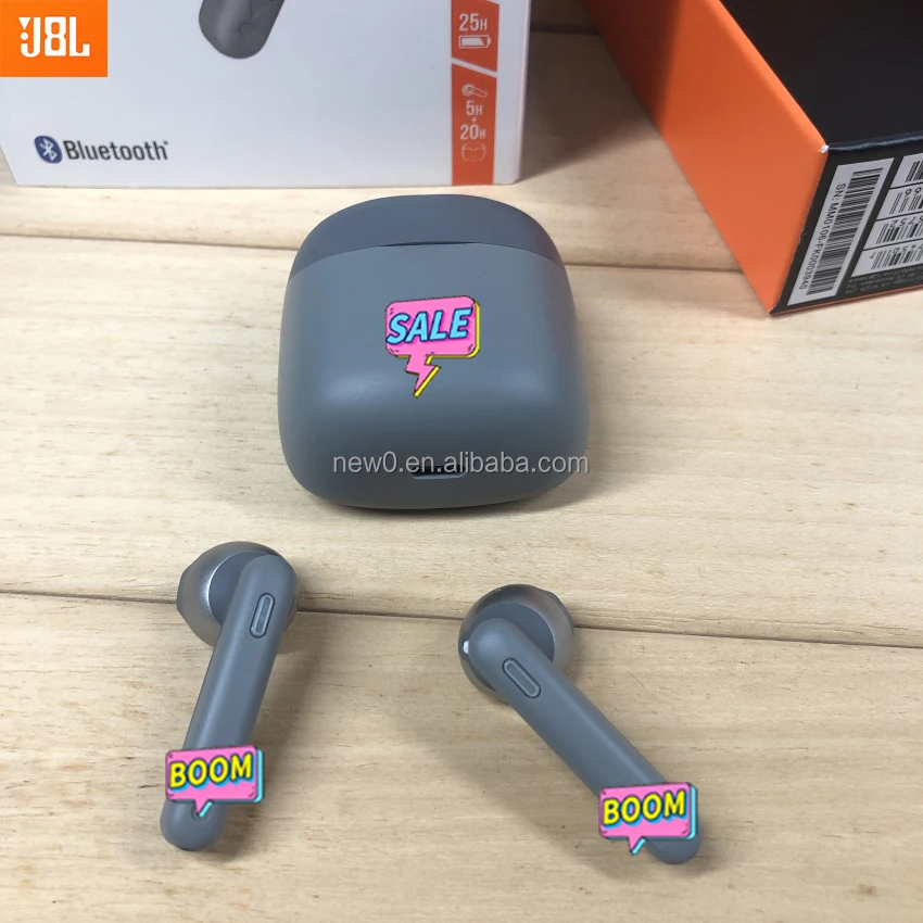 

Latest Fashion Original Logo T225 TWS Airbuds Wireless Earbuds Headphones Noise Cancelling Earphone Tune 225 for JBL Eaubuds, Black,blue,orange,yellow,purple