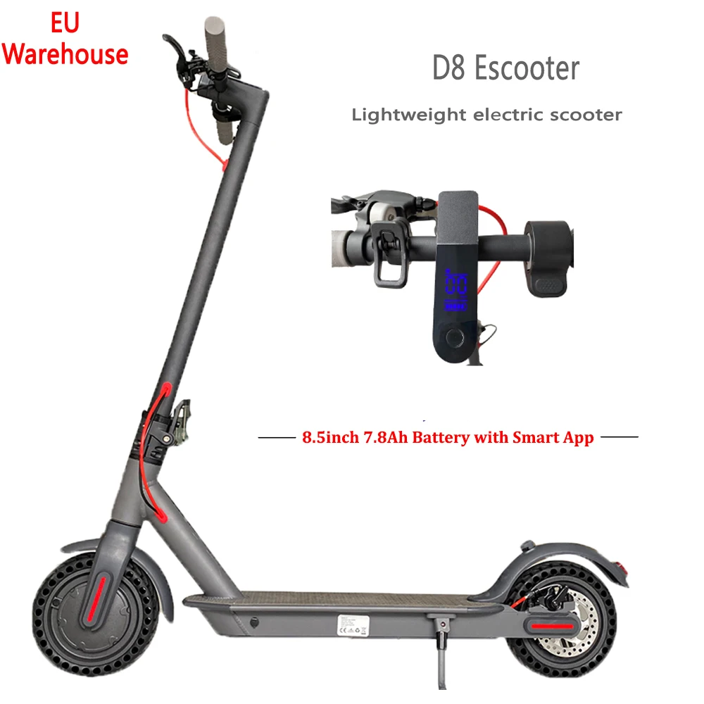 

2020 EU warehouse Newest m365 PRO adult electric motorcycle foldable scooter 350W smart kick escooter, Black white