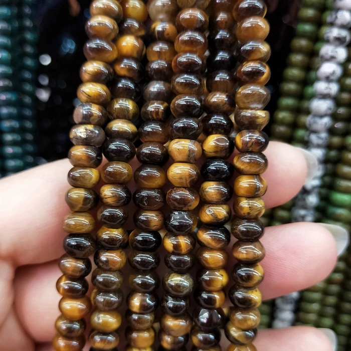 

Wholesale Yellow Tiger Eye Natural Rondelle Strands Custom Beads Bead Disc Wheel Gemstone Jewellery For Men Jewelry Making, Yellow tiger eye beads strands