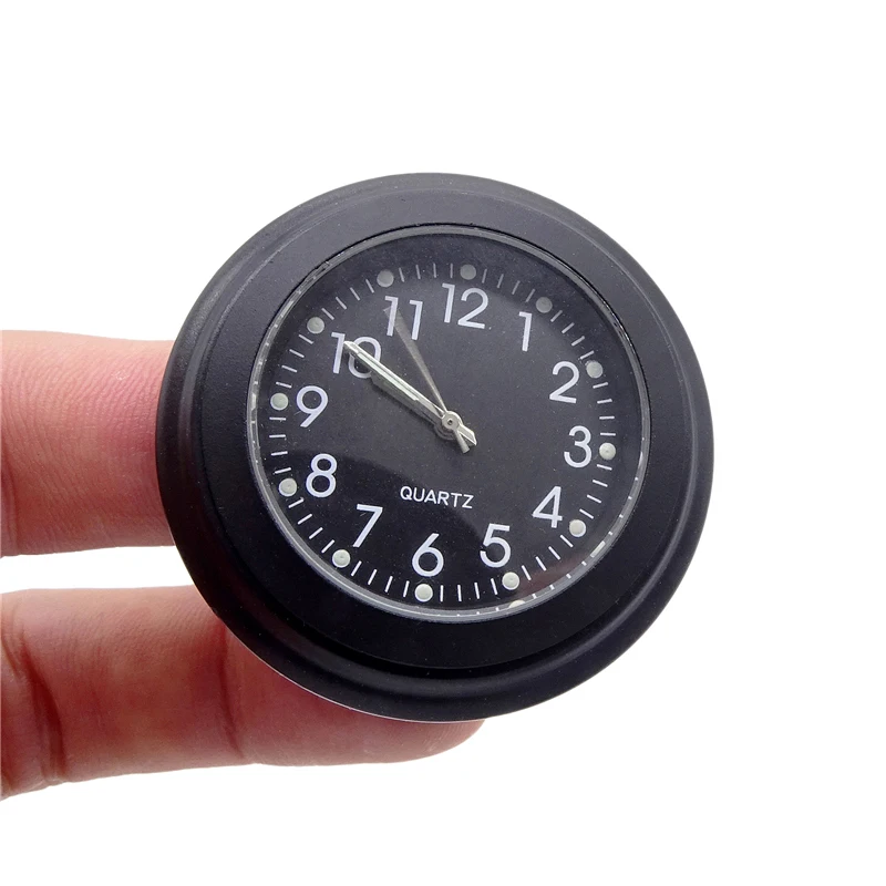 

Universal 7/8" Waterproof Chrome Motorcycle Bike Handlebar Mount Quartz Clock Watch Aluminum Luminous Clock Moto Black Accessori
