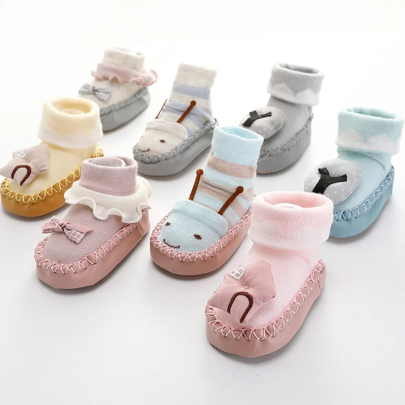 

Wholesale Cute Top Quality Non Slip Baby Socks Baby Shoe Socks With Rubber Sole