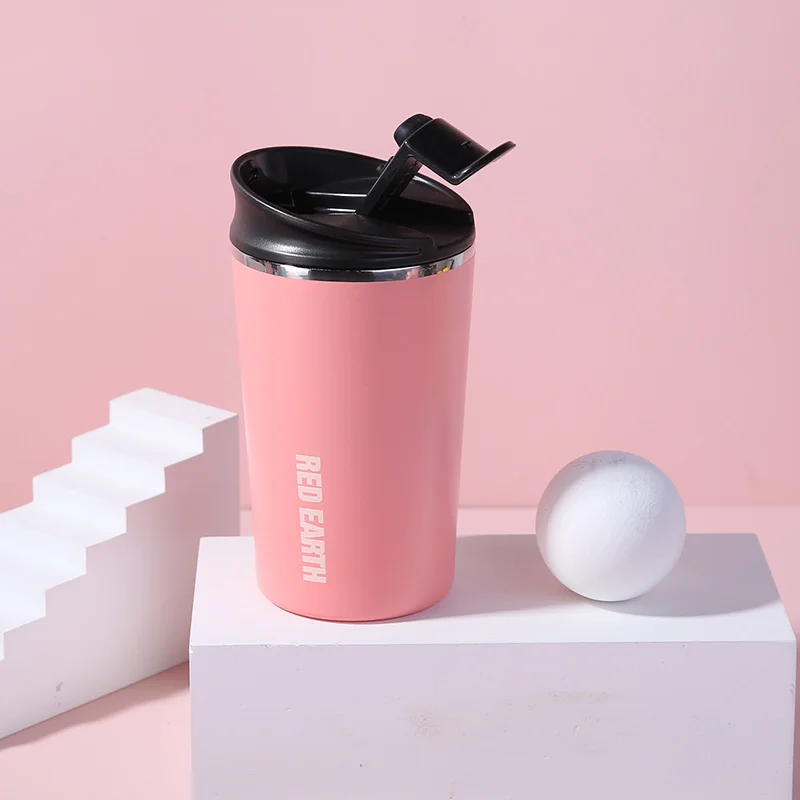 

400ml Red Earth Sip2 Series Vacuum Double Wall Strainer Coffee Bottle