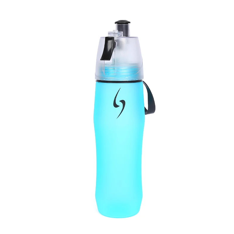 

Direct Drinking Water Bottle Misting Spray Water Bottle Sports Gym Water Bottle, Blue green pink and customized pantone