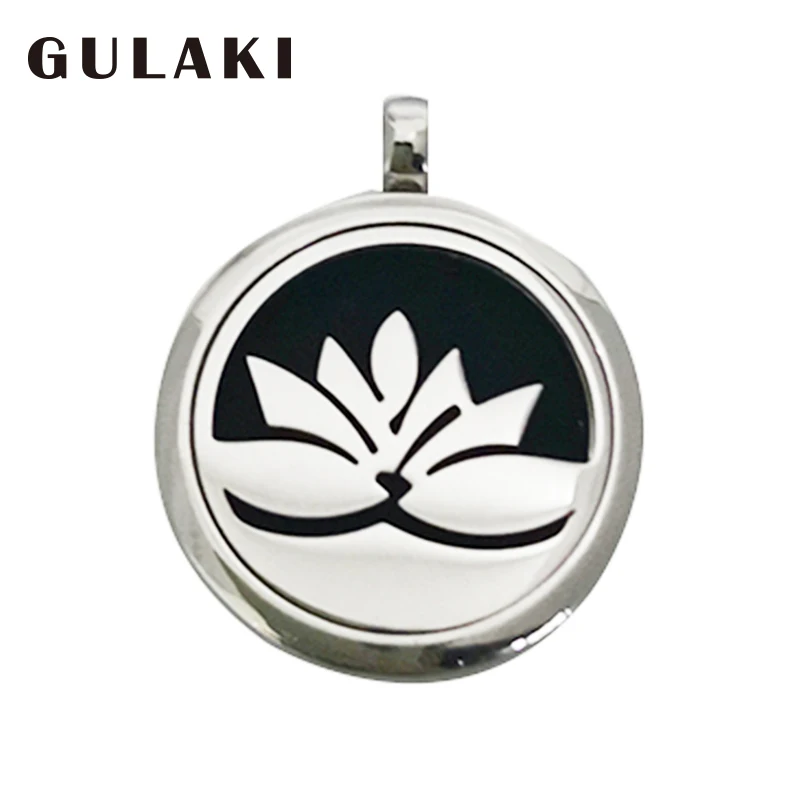 

Stainless steel round perfume pendant