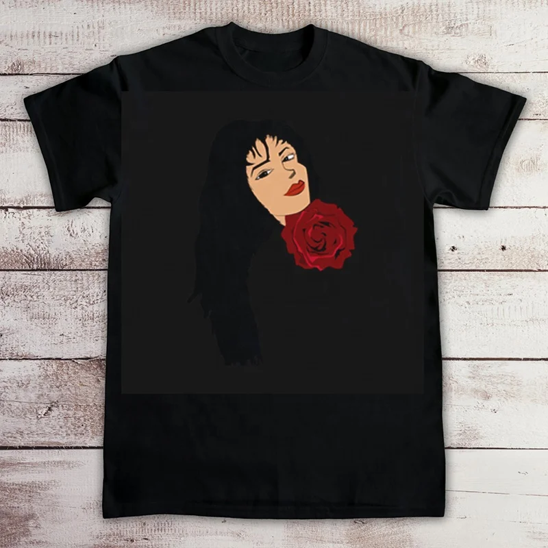 

T Shirt Women Vintage 90s Black Tee Shirt Selena Quintanilla Unisex Tee Shirt, Picture