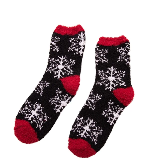 

2021 Custom Christmas Socks Socks Christmas Snowflakes For Ladies, Multicolor