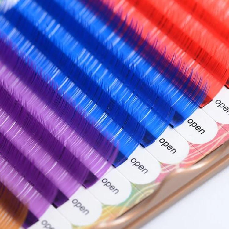 

Professional Supplier Neon Lashes Eyelash Extension Color Mixed 0.07, Mixed color
