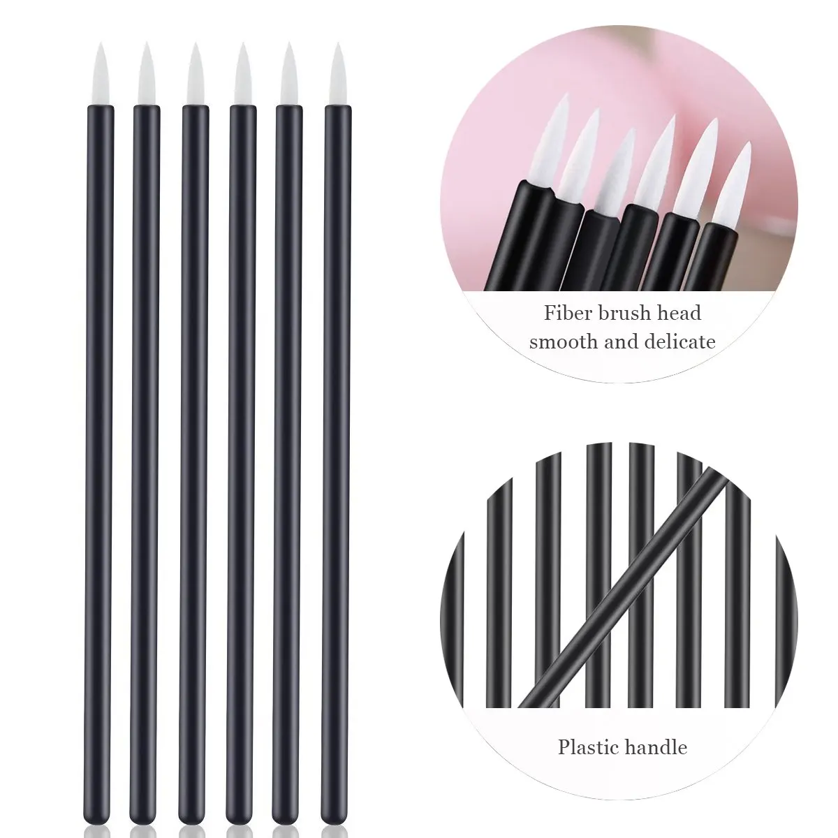 

Wholesale 50pieces/bag Disposable Eyeliner Makeup Brush Eye Wands Makeup Tool Disposable Eyeliner Applicator, Black