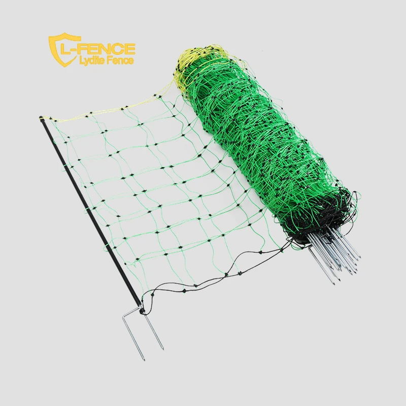 

Lydite undertake OEM fencing netting of muliticolor goat electric netting poultry fence netting with posts for sheep netting