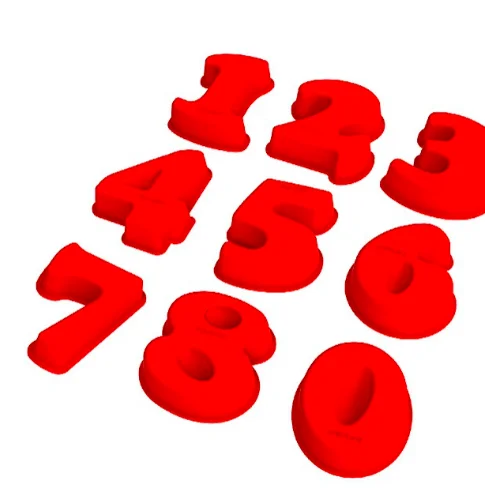 

Large Silicone Number Molds 0-9 Arabic Number Cake Mold Baking Mold