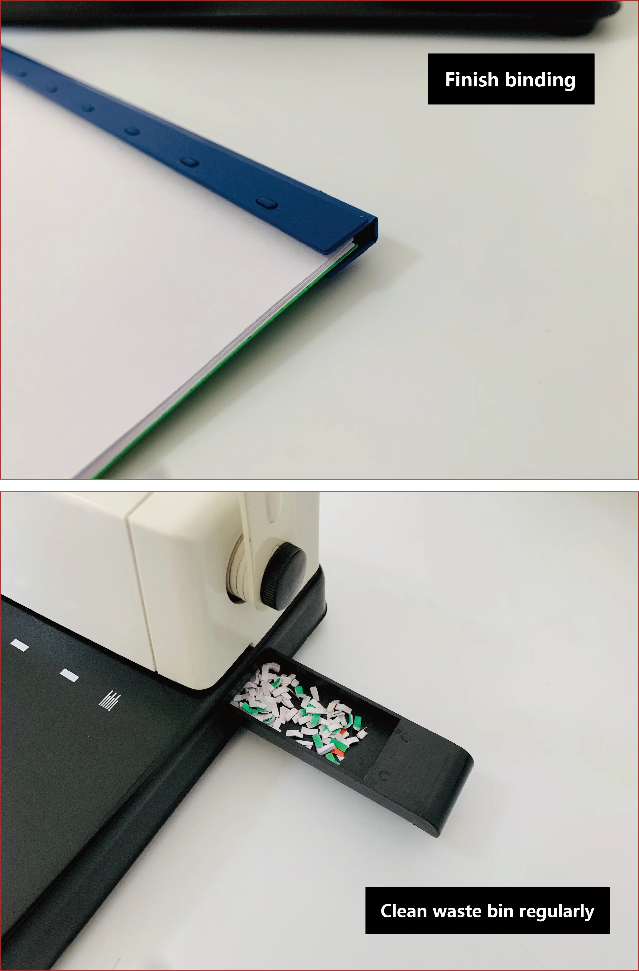 Tongro308 Comb Binding Machine Plastic Comb Binder Book Binding