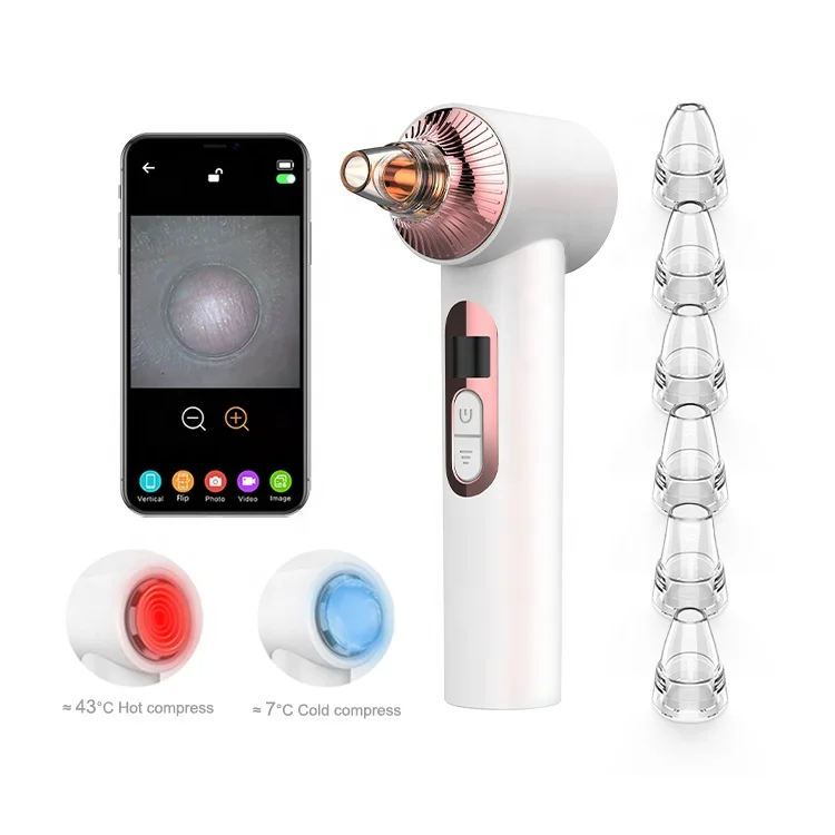 

Facial Electric Logo Microdermabrasion Portable Smart Derma Suction Tool Kit Acne Pores Cleanser Blackhead Remove Vacuum